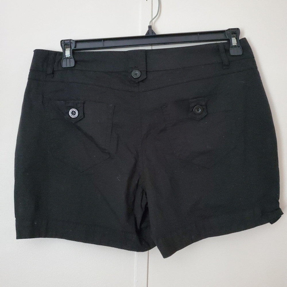 Black cargo shorts